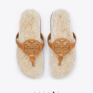 BRAND NEW!! Tory Burch Miller Cloud Shearling sandals